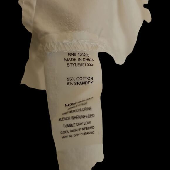 SOFT SURROUNDINGS White Cotton Blouse Top - Size 1X - Picture 7 of 7